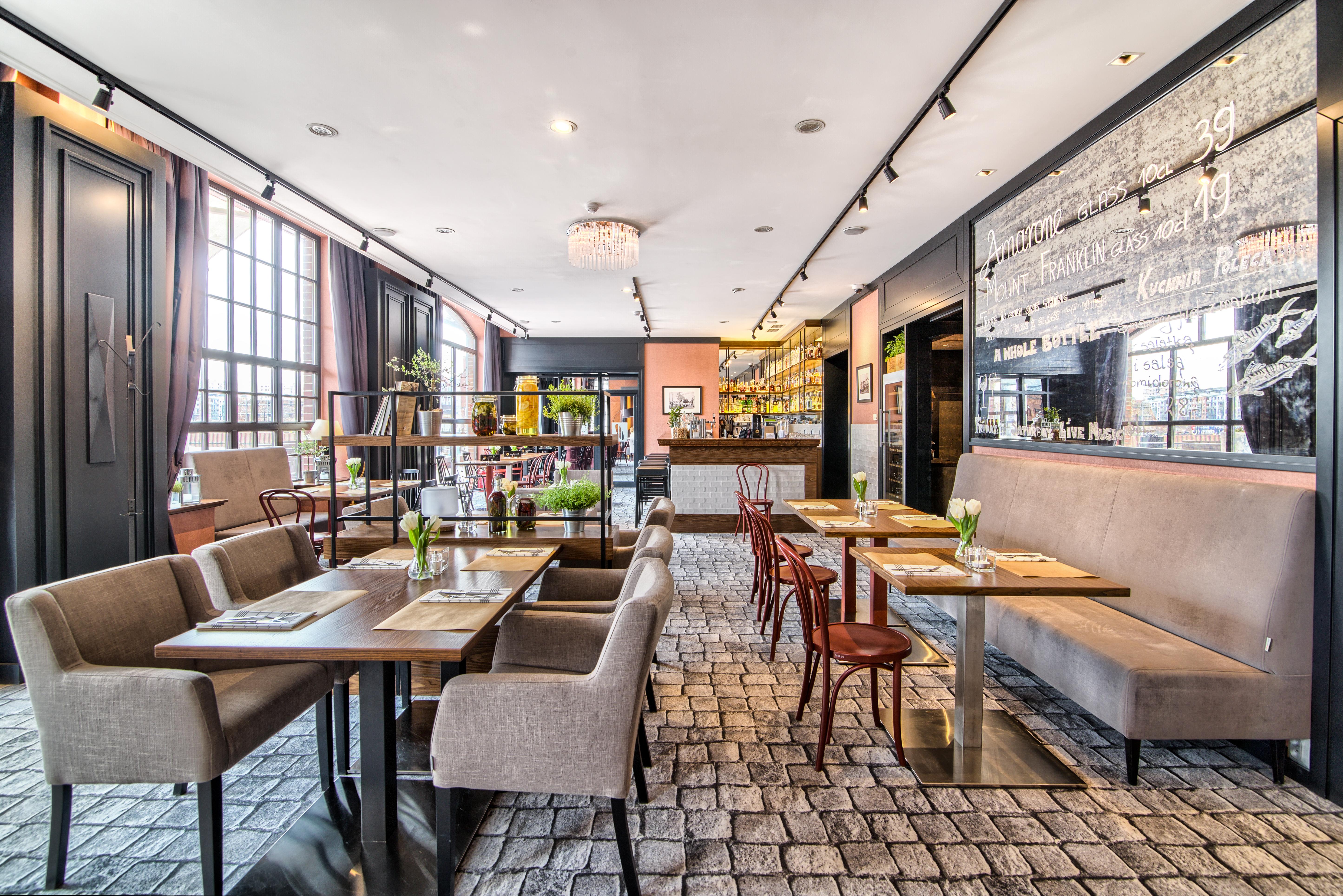 Hotel Hanza Gdansk Restoran fotoğraf